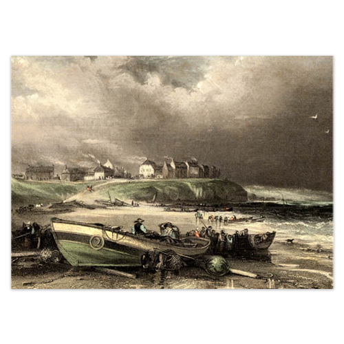 'Cullercoats, Northumberland 1837', from an original print
