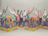 'Caberet Dancers' Tri-fold Card by Sarah Young