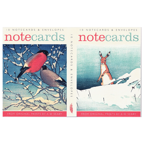 Allen William Seaby, 10 Notecards & Envelopes ' Hare in Snow '