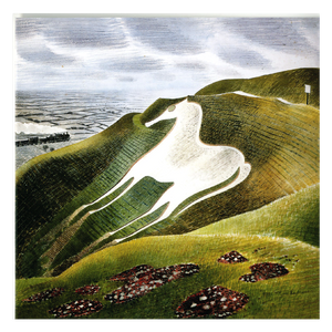 Eric Ravilious ' White horse and train, and the Waterwheel ' Set of cards