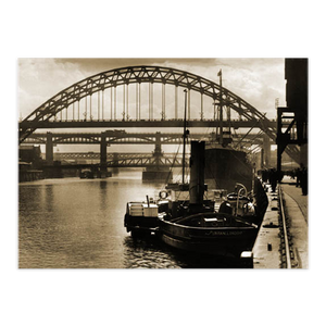 'Four Bridges, Newcastle upon Tyne, circa 1930'.