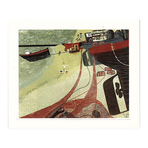 Melvyn Evans, 'Fishing Boats on Hastings Beach'