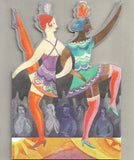 'Caberet Dancers' Tri-fold Card by Sarah Young